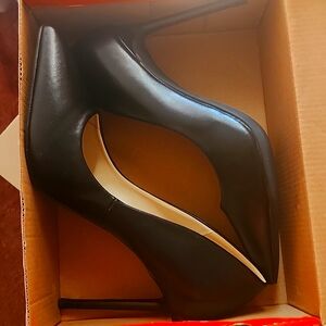 Rouge black leather upper stiletto